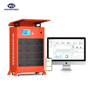 High Capacity Battery Swapping Station with QR Code Operation and Smart Card