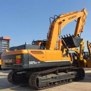 Used Large Excavator Hyundai R305LC-9T Crawler Excavator 1.38m3 Bucket Capacity
