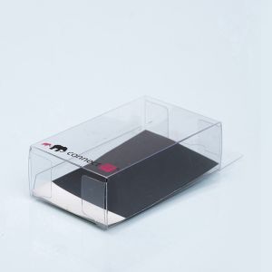 Stamping Clear PVC Packaging Box Embossed Logo With Hanging Hook