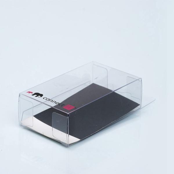 Quality Stamping Clear PVC Packaging Box Embossed Logo With Hanging Hook wholesale