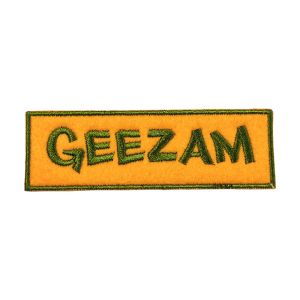 Cheap Wholesale Custom Washable Twill Embroidered Fabric Patches Felt Merrow Border for sale