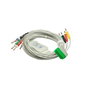 China Nihon Kohden 10 Lead EKG cable with Banana leadwires For BSM-2301 BSM-2353 BSM-5100 on sale