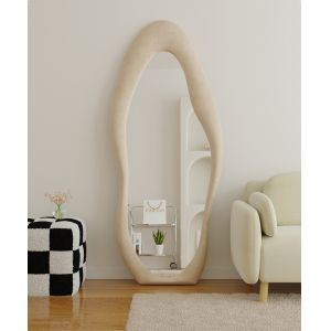 Decorative Body Curved Full Length Mirror Oversized Arched Floor Mirror