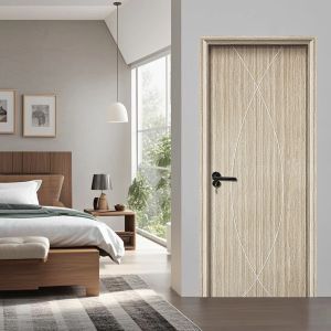 Flat With Design Or Customized WPC Hollow Core Door Eco-Friendly