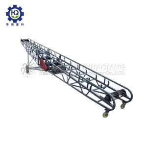 Horizontal Inclined ISO B500 1m/S 7.5KW Portable Conveyor Belt Systems Mobile