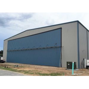 Steel Framed Structures Prefabricated Metal Airplane Hangar Kits With Office