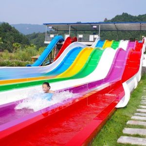 Comfortable Amazing Holiday World Water Slides Rainbow Wavy Water Slide