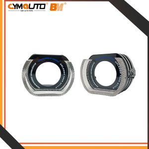 CYMAUTO 7D Crystal LED Shroud Guide Integrated Cover Monochrome 2.5 Inch