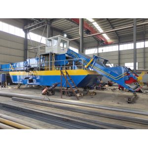 600mm Hydraulic Aquatic Weed Harvesting Machine Powered By Diesel Engine For