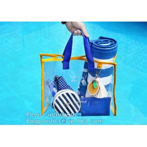 Custom Women Men Lady Single Clear Waterproof PVC Shoulder Bag, Sling Shoulder