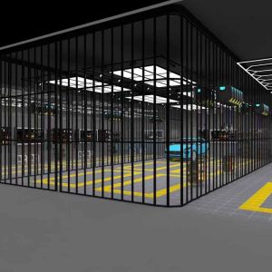 China Rigidity Side Folding Shutter Door For Commercial Retail Stores / Shopping Malls on sale