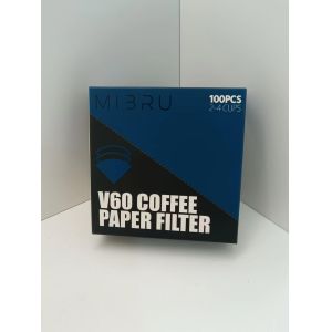 V Shaped Coffee Filter Cone Paper Filters 100 Pack for Manual Brewing Drip Coffee Makers and Pour Over Systems with Food Grade Material