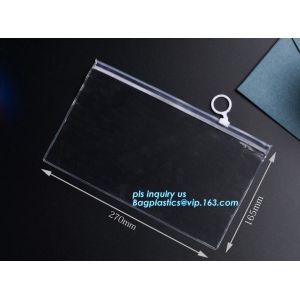 EVA Garment Packing Bag With zipper slider, cpe frosted zip lock bag with slide