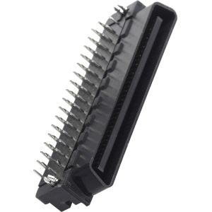 1.27mm T Type Male Computer Pin Connectors 68 Pin Connector 90°DIP PBT Phosphor