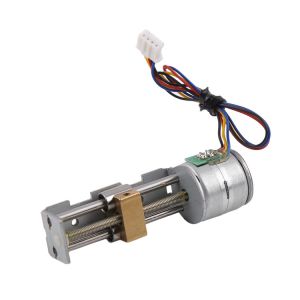 linear stepper motor with linear bearings and brass slider 1 KG thrust for