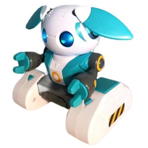 Cheap Educational Robots HUGTEC S024 Toy Robot Remote Control Gesture STEM 3 Plastic Music Light Function Automatic for Unisex for sale