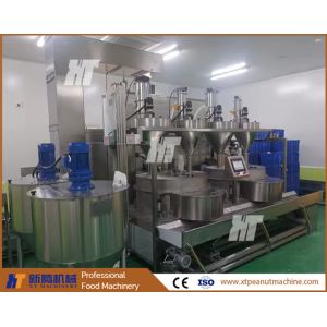 PLC Controller Automatic Peanut Coating Machine Peanut Coater Peanut Burger