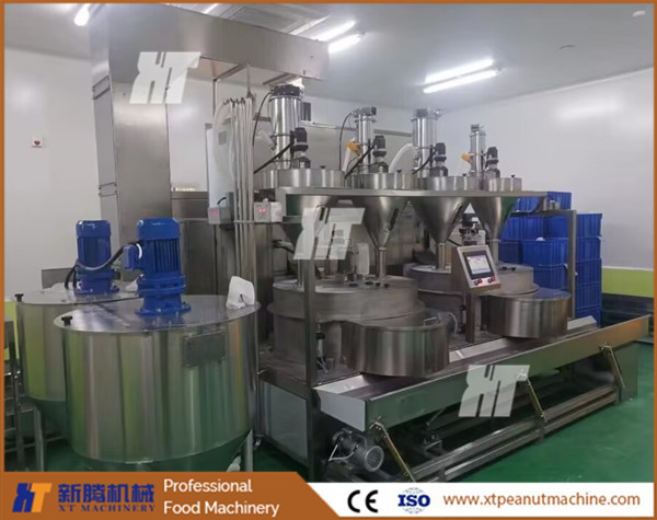 PLC Controller Automatic Peanut Coating Machine Peanut Coater Peanut Burger