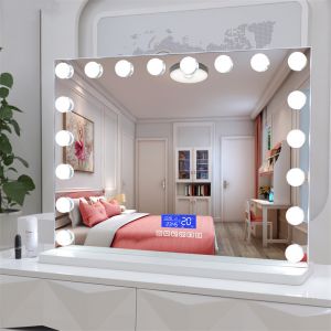 China 15 / 18 Bulbs Hollywood Vanity Mirror Customized Dimmable Makeup Mirror 4000K on sale