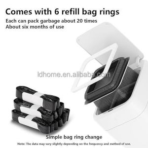 Customized Trash Can Automatic Bag PE Biodegradable Litter Bags 7m For Smart