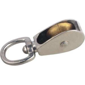 China DR-0173Z Zinc Alloy Swivel Die Cast Pulley Single Wheel Swivel Eye Pulleys on sale