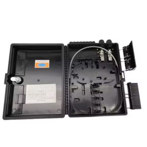 16 Core ODB NAP Terminal Box Black Wall-Mounted FTTH Outdoor Fiber Optic