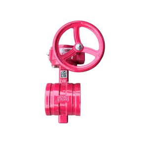 Manual Handlebar Control Fire Protection Clamp Wafer Type Butterfly Valve