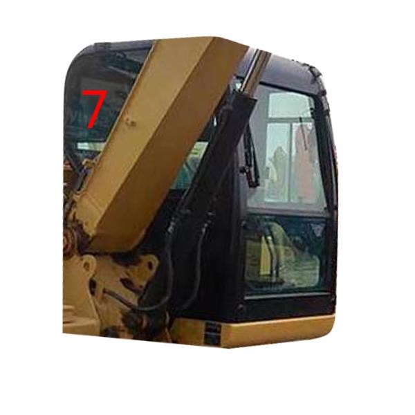 Quality Right Side CATERPILLAR Cab Glass White Digger Window Replacement wholesale
