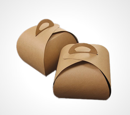 Quality custom kraft carton box with handles eco friendly wholesale