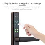 Tuya App Control Intelligent Smart Door Lock Phone Fingerprint Code Open For