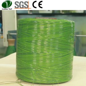 China Flat Grass Yarn Eco Friendly Monofilament Fiber Material PP Bag Packing on sale