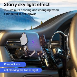 Powerful And Versatile Magsafe Car Mount Charger RGB Light Display