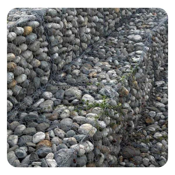 Quality Hexagonal Wire Mesh PVC Coated Gabion Box Protecting River Banks with Galvanized Gabion wholesale