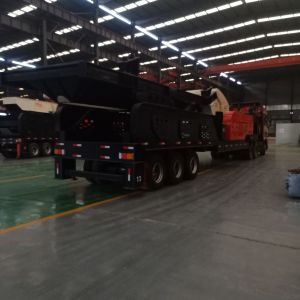 Truck Mounted Jaw Crusher 300T / H For Mobile Crushing