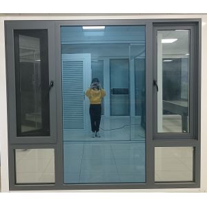 Customized Size Powder Coated Aluminum Swing Window with Multi-point Locking System