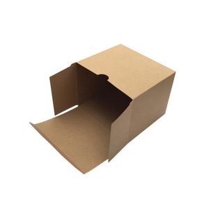 Personalized Brown Kraft Paper Boxes , Hinged Lid Gift Boxes With Magnetic