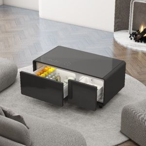 Primst 2024 Smart Coffee Table with Cooling Drawers Tempered Glass and Stainless