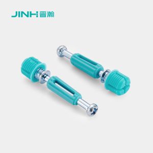 China 41mm Steel Minifix Spreading Bolts With Dowel, Furniture Connecting Fitting for cabinets on sale