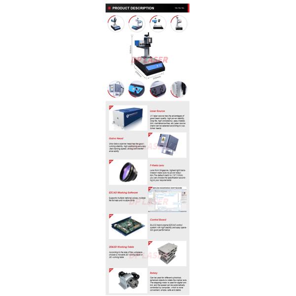 Lightweight UV Mini Laser Marking Machine 110V 220V For Printing