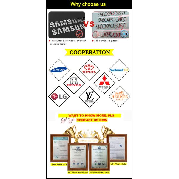 High Gloss Metal Label for Customized Stainless Steel Nameplate in Electrical Products