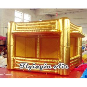 Cheap Golden Advertising Inflatable Tent, Inflatable Booth for Advertisement for sale