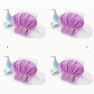 China Elegant Bowknot Style Quick-Dry Lightweight Microfiber Hair Cap and Hair Drying Towel on sale