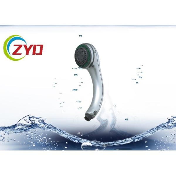 Quality Round Adjustable Handheld Shower Head Chrome Plated Surface Finishing wholesale