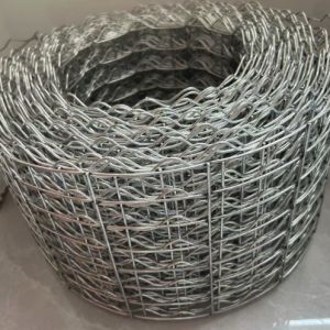 Galvanized Wire Reinforced Pipeline Coating Mesh RE-L 8 Lines 1.66mm-2.85mm Wire
