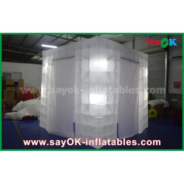 Inflatable Photo Booth Hire 210D Oxford Two Doors Led Inflatable Photo Booth 2.5m X 2.5m X 2.5m