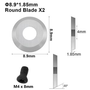 8pcs Tungsten Carbide Cutter Inserts For Wood Lathe Turning Tools