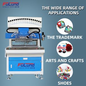 FuLund Logo Rubber Label Making Machine 18 Color Drop Molding