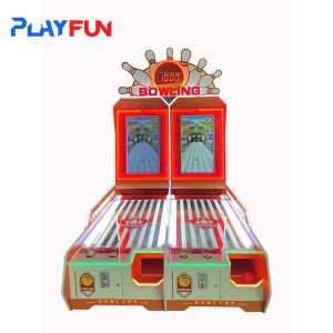 Cheap Coin operated game arcade bowling ball lane alley skee skill redemption machine for sale
