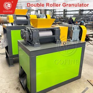 Double Roller Fertilizer Granules Making Machine / Organic Fertilizer Granulator