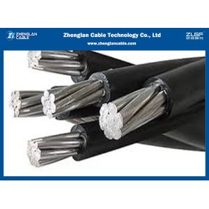 0.6/1KV ABC 2C*50 Sqmm Overhead Insulated Cable ISO 14001 2005 AAC/XLPE+AAAC